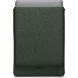 Woolnut Leder Sleeve Case Hülle Tasche für MacBook Pro 13 UNT Air 13/13.6 Zoll Grün