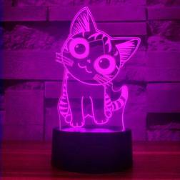 Cat Gift Cat 3D for Kids, i-CHONY Night Light