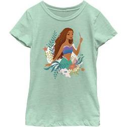 Disney Girl The Little Mermaid Ariel Dinglehopper Portrait Graphic Tee Mint