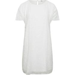 Yours Embellished Shift Dress - White
