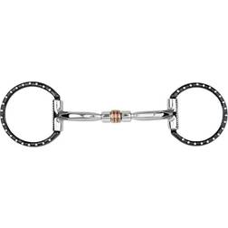 Level 1 Sweet Iron Copper Roller Comfort Snaffle with Dots - 5