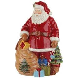 Spode Santa w/ Christmas Tree Cookie Biscuit Jar