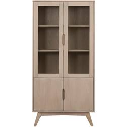 Actona Marte Light Wood Vitrine 94x192cm