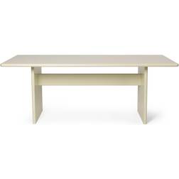 Ferm Living Rink Eggshell Dining Table 35.4x78.7"