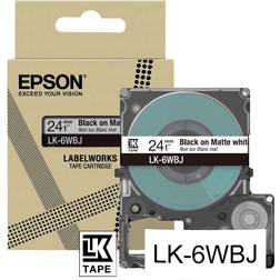 Epson lk-5wbj black on matte tape 18mm