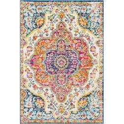 Surya Artistic Weavers Hal Vintage Boho Blue, Beige, Gray, Pink, Orange, Yellow, White