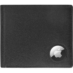 SaharaCase Genuine Leather Wallet for Apple AirTag Black AT00037