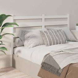 vidaXL Bed White Solid Wood Pine Headboard