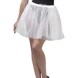 Smiffys Petticoat Underskirt Longer Length White