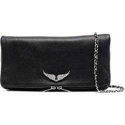 Zadig & Voltaire Rock Swing Your Wings Clutch silver_black one size