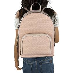 Michael Kors Jaycee Logo Backpack Dark Powder Blush