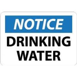 NMC Marker Notice Signs; Drinking Water 10X14 .040 N262AB