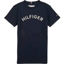 Tommy Hilfiger Arched Logo Jersey T-shirt - Desert Sky