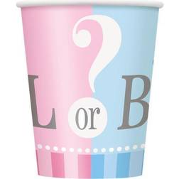 na Gender Reveal Paper 9oz Cups 8ct
