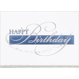 Jam Paper Blank Birthday Card Sets Happy Birthday Deckle Edge 25/Pack