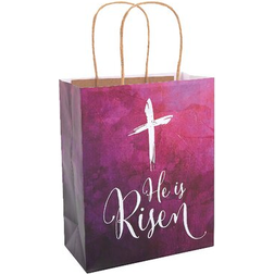 Fun Express Medium He Is Risen Paper Gift Bags 12 Pieces