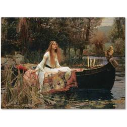 Trademark Fine Art The Lady of Shallot William Waterhouse Floater Nature Framed Art