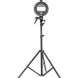 Neewer s-type bracket holder with bowens mount and 75''light stand for speedlite