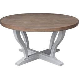 International Concepts LaCasa Sesame/Chalk Solid Wood Coffee Table