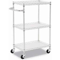 Alera 3-Shelf Wire Cart Trolley Table