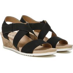 LifeStride Women's Sincere Wedge Sandal, Black