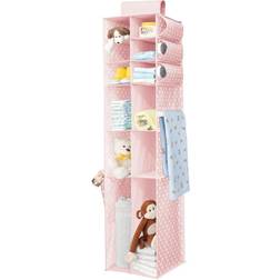 mDesign Long Soft Fabric Over Closet Rod Organizer