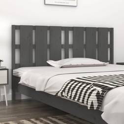 vidaXL grey, 185.5 Solid Wood Pine Bed Headboard