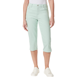 Gloria Vanderbilt Amanda Capri Jeans - Jade Breeze/Rivets