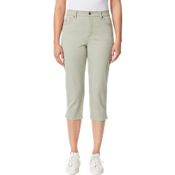 Gloria Vanderbilt Amanda Capri Jeans - Jade Breeze/Rivets