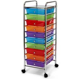 Seville Classics 10-Drawer Organizer Cart