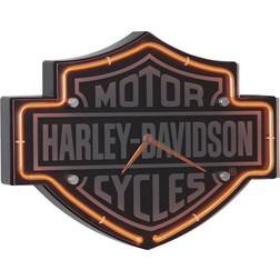 Harley-Davidson Etched Bar & Shield Wall Clock 14"