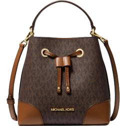 Michael Kors Mercer Small Logo Bucket Bag - Brown