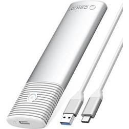 Orico SSD M.2 Enclosure Tool-Free 5Gbps USB C M.2 SATA Adapter-External SSD Case for 4TB 2230/2242 /2260/2280 SATA-Based B-Key/B M-Key SSDsNot for NVMe-White