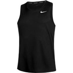 Nike Miler Dri FIT Running Tank Top For Men - Black