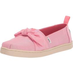 Toms Alpargata Carnation Pink Twill Glimmer/bow Canvas Shoe, Pink, Younger