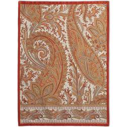 d' Hermine Kashmir Paisley Dishcloth Guest Towel Red, Yellow, Orange, Gray, Brown