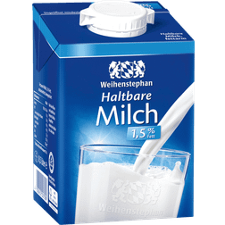 Weihenstephan H-Milch 1,5% Fett, 500ml