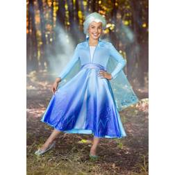 Disguise Deluxe Disney Frozen Elsa Costume for Girls Blue/White 14/16