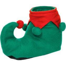 Adult Christmas Elf Shoes Green/Red