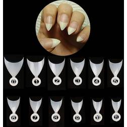 Nails French Nail Tips 600Pcs Short