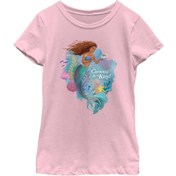 Disney Girl The Little Mermaid Ariel Curious & Kind Graphic Tee Light Pink
