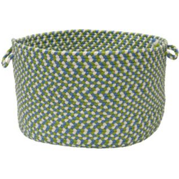 Colonial Mills Carousel Braided Storage Basket Lime Spin