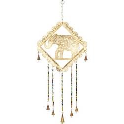 Litton Lane Gold Metal Eclectic Windchime