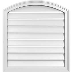 Ekena Millwork 28 Arch Top Surface Mount PVC Gable Vent: