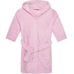 Playshoes Fleece-Bademantel uni rosa