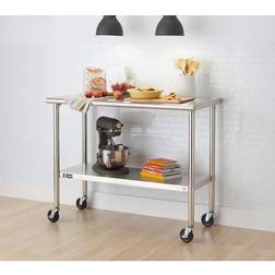 Trinity Ecostorage Stainless Steel with Wheels Small Table