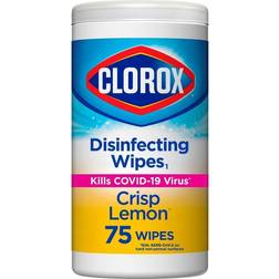 Clorox Disinfecting Bleach Free Crisp Lemon 75 Wipes