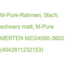Merten M-pure-rahmen, 5fach, schwarz matt, m-pure meg4050-3603 4042811232153