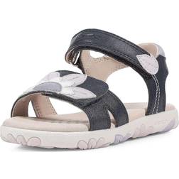 Geox Haiti Girl Sandal, Navy/PINK