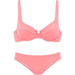 s.Oliver T-shirt Bra Bikini Set - Pink